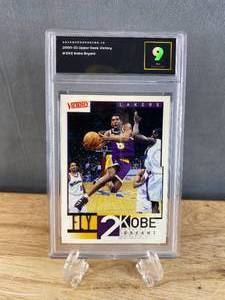 lot 213 image: 2000-01 Upper Deck Victory Kobe Bryant Fly #292 Graded Advanced Grading Mint 9 J