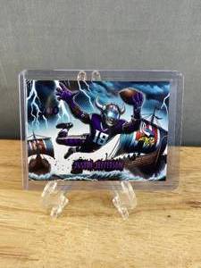 lot 37C image: Justin Jefferson NFL Football Minnesota Vikings Custom Card Numbered 7 of 8 T