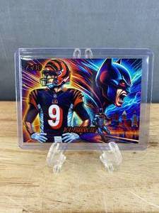 lot 60E image: Joe Burrow NFL Football Cincinnati Bengals Custom Card 7 of 10 T