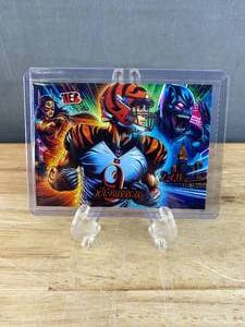 lot 40E image: Joe Burrow NFL Football Cincinnati Bengals Custom Card 2 of 10 T