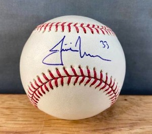 lot 14C image: MLB Minnesota Twins Justin Morneau Autographed Baseball COA Q