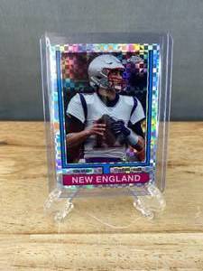 lot 26C image: 2024 Topps Chrome Tom Brady X-Fractor 1974 Throwback Trading Card #74TF-16 T