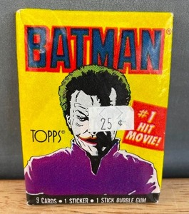 lot 60C image: Pack of 1989 Topps Batman Movie Cards N