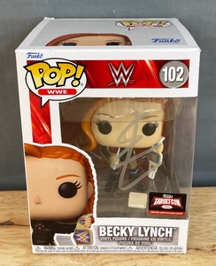 lot 48B image: Becky Lynch WWE Wrestling Autographed Funko Pop Figurine I