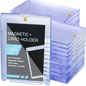 lot 9 image: 10 Brand New Magnetic 35pt Card Protector Case Holders N