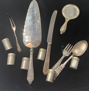 lot 26 image: Sterling Silver Lot of Small Items 12 PC