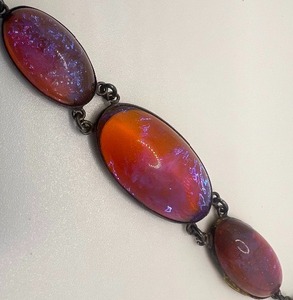 Dragon's Breath and Sterling Bracelet