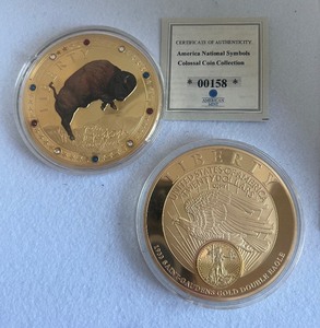 lot 112 image: American Mint Colossal Coin Collection America National Symbols