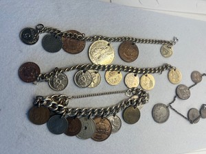 lot 143 image: Vintage Coin Bracelets