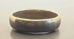 lot 149 image: 14K PFG Marked Ladies Wedding Ring Size 5