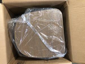 lot 9 image: MODWAY Promenade Gunmetal Bamboo Side Chair  Customer Returns See Pictures