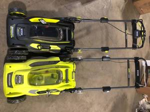 lot 23 image: Lot of Assorted Lawn Mowers Not Tested Missing Parts  Various Models and Conditions  Customer Returns See Pictures