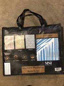 lot 24 image: MSI Machine Washable Area Rug  Customer Returns See Pictures
