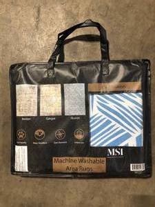 lot 37 image: MSI Machine Washable Area Rug  Customer Returns See Pictures