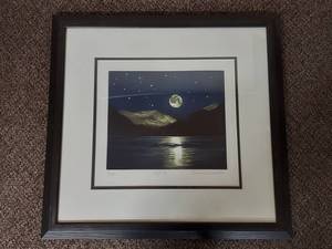 lot 12U image: Susan Jameson Framed Limited Edition Print Night II