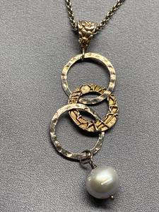 lot 20B image: Sterling Silver Necklace Pearl