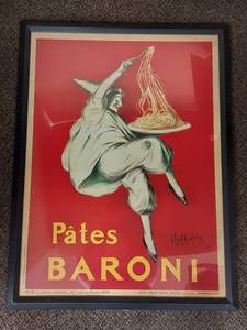 lot 27U image: Framed Ptes Baroni Poster by Hoffleit