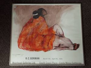 lot 29U image: R.C. Gorman Poster from 1978 Muirhead Galleries Exhibition