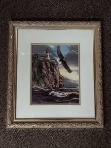 lot 30U image: Split Rock Splendor Bald Eagle Artwork by Kevin Daniel