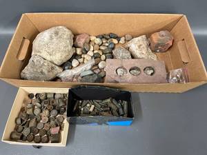 lot 32R image: Vintage Ammo Casings and Geological Specimens