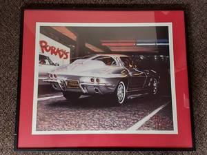 lot 35U image: 63 Stingray Framed Pencil Signed Artist Proof by Mark E. Peterson