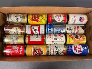 lot 38 image: Vintage Beer Can Collection Assorted Brands 12 oz