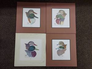lot 39U image: Charles G. McLaurin Signed Bird Art Prints Set of Four