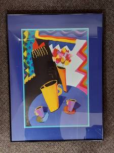 lot 41U image: Lyda Claire Vibrant Framed Artwork 23x31