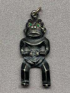 lot 50B image: Vintage Tribal Metal Figurine Pendant