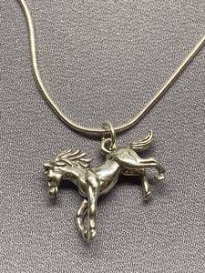 lot 56B image: Sterling Silver Horse Necklace