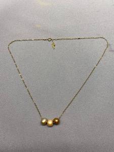 lot 57B image: Pearl Necklace 925 Sterling Silver