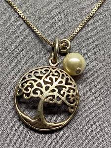 lot 58B image: Gold Tree of Life Sterling Silver Necklace