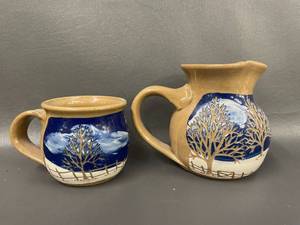 lot 89 image: Vintage Freeman Pottery Set 1994-1998 Eagle Springs