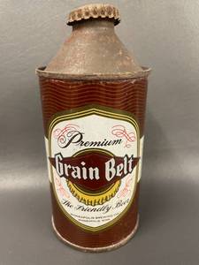 lot 90 image: Vintage Grain Belt Cone-Top Beer Can 12 fl oz