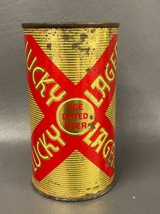 lot 92 image: Vintage Lucky Lager Beer Can - Collectible Antique