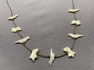 lot 93B image: Handcrafted Shell Animal Necklace