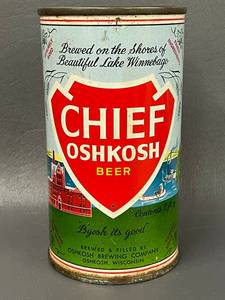 lot 96 image: Vintage Chief Oshkosh Beer Can