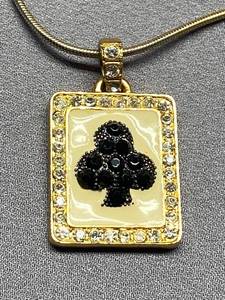 lot 97B image: Poker Club Pendant Necklace