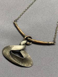 lot 98B image: Abstract Metal Pendant Necklace
