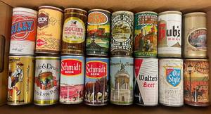 lot 121 image: Vintage Beer Can Collection Assorted Breweries