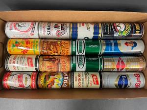 lot 128 image: Vintage Beer Can Collection - 16 Assorted Cans