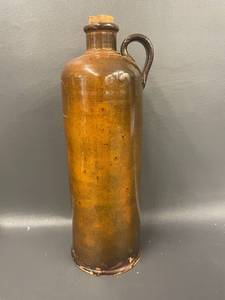 lot 133 image: Vintage Stoneware Jug with Handle, Amsterdam Inscription