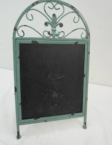 lot 25 image: Iron blackboard sandwich style