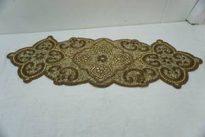 lot 36 image: beaded table runner
