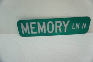 lot 111 image: Memory Lane sign