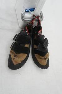 lot 113 image: rock climbing shoes & chalk