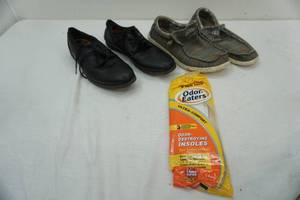 lot 117 image: Hey Dudes & Black dress shoes