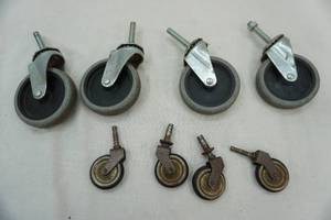 lot 132 image: caster wheels lot 2 & 4