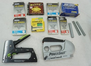 lot 154 image: staplers & staples lot
