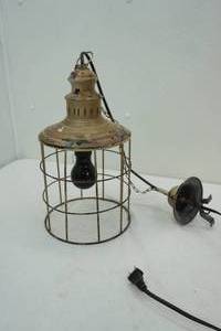 lot 161 image: vintage ceiling light 16 tall